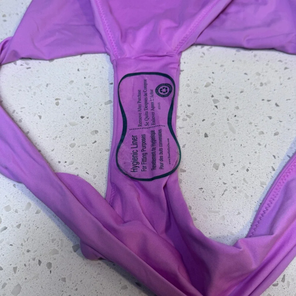 Roxy Womens Purple Low Rise Bikini Bottom Swimsuit Size XL Solid Purple NWT
